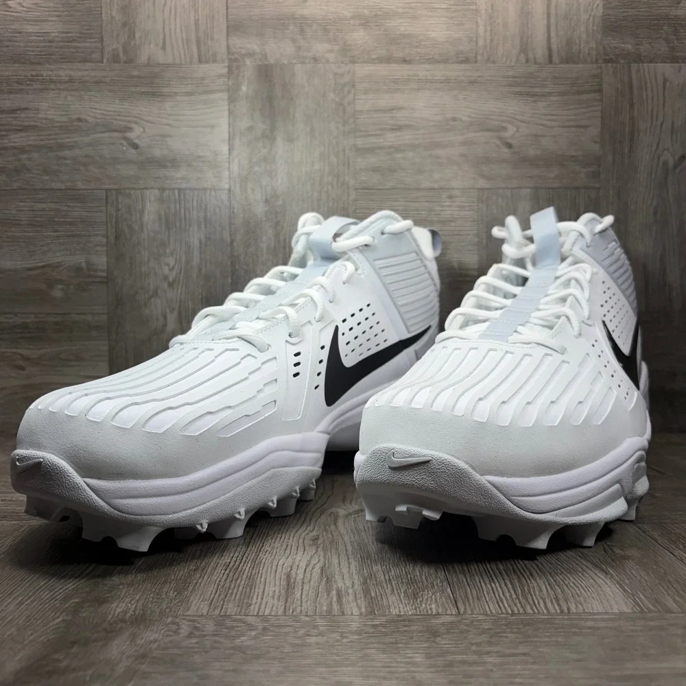 Nike Force Zoom Savage 3 Pro Mens Size 15 White Football Cleats NEW FJ8163-105